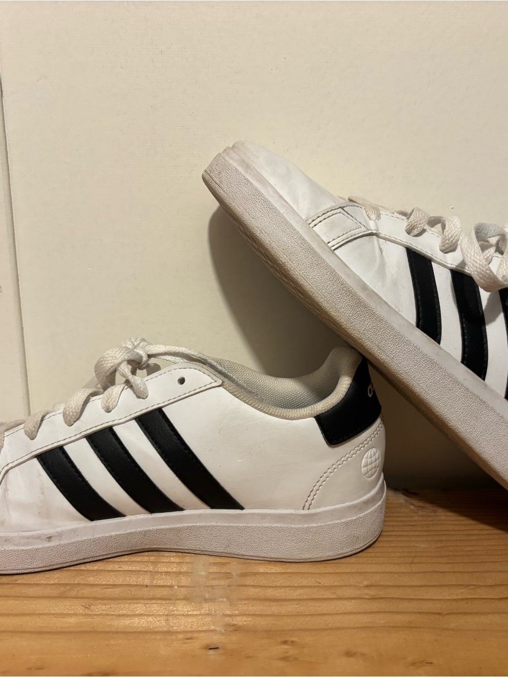 adidas Kids White and Black Classic Sneakers